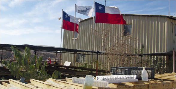 The camp at Quadra FNX Mining's Sierra Gorda copper-molybdenum project in northern Chile. Photo by Quadra FNX Mining