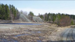 Temex Resources' silver tailings from the Miller Lake O'Brien mine in northeastern Ontario. Photo by Temex Resources