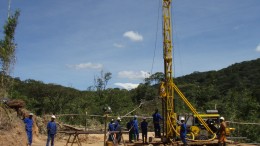 Drillers at Mawson West's Kapulo copper-silver project in the Democratic Republic of the Congo. Photo by Mawson West