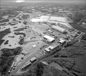 An aerial view of Shore Gold and Newmont Mining's Orion diamond project in Saskatchewan, 60 km east of Prince Albert. Photo by Shore Gold