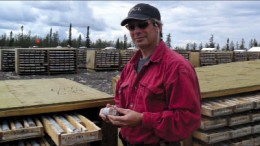 Hathor Exploration president and CEO Mike Gunning at the Roughrider uranium project in Saskatchewan's Athabasca Basin. Photo by Trish Saywell