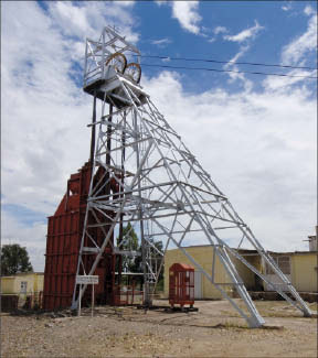 A headframe at Arian Silver's San Jose project in Zacatecas state, Mexico. Photo by Arian Silver