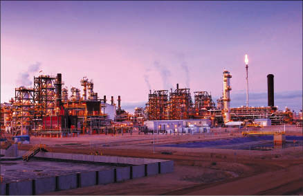 Nexen's Long Lake integrated oilsands facility near Fort McMurray, Alberta. Photo by Nexen