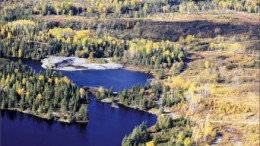 An aerial view of Queenston Mining's Upper Beaver gold-copper project in Kirkland Lake, Ontario. Photo by Queenston Mining