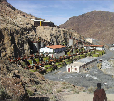 The mill at Maya Gold & Silver's latest acquisiton target: the past-producing Zgounder silver mine in central Morocco. Photo by Maya Gold & Silver