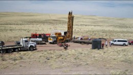 A drill rig at Passport Potash's Holbrook potash project in Arizona. Photo by John Cumming