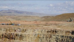 Drill rigs at Paramount Gold and Silver's Sleeper gold project in Humboldt County in northwestern Nevada. Photo by Paramount Gold & Silver