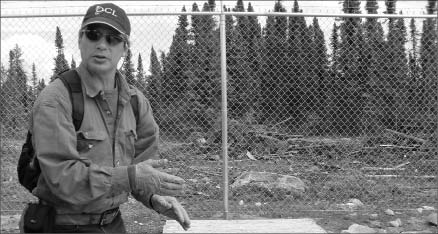 Hathor Exploration CEO Mike Gunning at the Roughrider uranium project in Saskatchewan. Photo by Trish Saywell