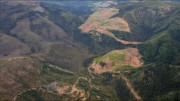 Reclaimed historic open pits at Golden Predator's Brewery Creek project in the Yukon, where Viceroy Resources extracted 278,000 oz. gold between 1996 and 2002. Photo by Ian Bickis