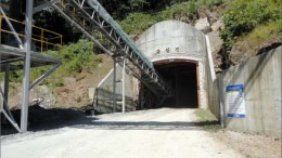 An adit at NMC Resource's Moland molybdenum mine 170 km southeast of Seoul, South Korea. Photo by NMC Resource