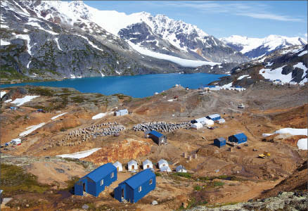 An exploration camp at Pretium Resources' Brucejack gold-silver project in northwestern British Columbia. Photo by Pretium Resources