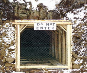 An adit entrance at Playfair Mining's Grey River tungsten project in Newfoundland. Photo by Playfair Mining