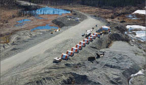 The camp at Smash Minerals' Whiskey gold project in the Yukon. Photo by Smash Minerals