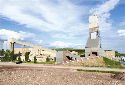 Facilities at Iamgold's Niobec niobium mine in 25 km northwest of Saguenay, Quebec. Photo by Iamgold