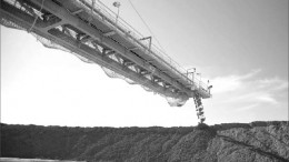 A conveyor piles material at BHP Billiton and Rio Tinto's Escondida copper mine in Antofagasta Province, Chile. Photo by BHP Billiton