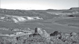 The landscape at Newmont Mining's Hope Bay gold project in Nunavut, 150 km north of the Arctic Circle. The Northern Miner archive photo