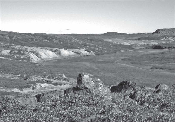 The landscape at Newmont Mining's Hope Bay gold project in Nunavut, 150 km north of the Arctic Circle. The Northern Miner archive photo