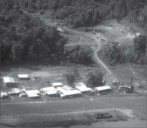 A view of the camp at Guyana Goldfields' Aurora gold project in Guyana, located 170 km west of the capital Georgetown. Photo by Guyana Goldfields