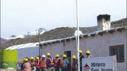 Personnel at Coro Mining's San Jorge copper-gold project in Argentina. Photo by Coro Mining