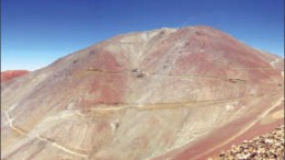 Looking northwest towards the Phoenix zone at Atacama Pacific Gold's Cerro Maricunga gold project in Chile. Photo by Atacama Pacific Gold