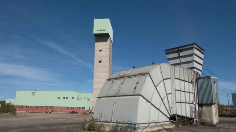 Surface facilities at First Nickel's Lockerby nickel-copper mine near Sudbury, Ontario. Photo by First Nickel