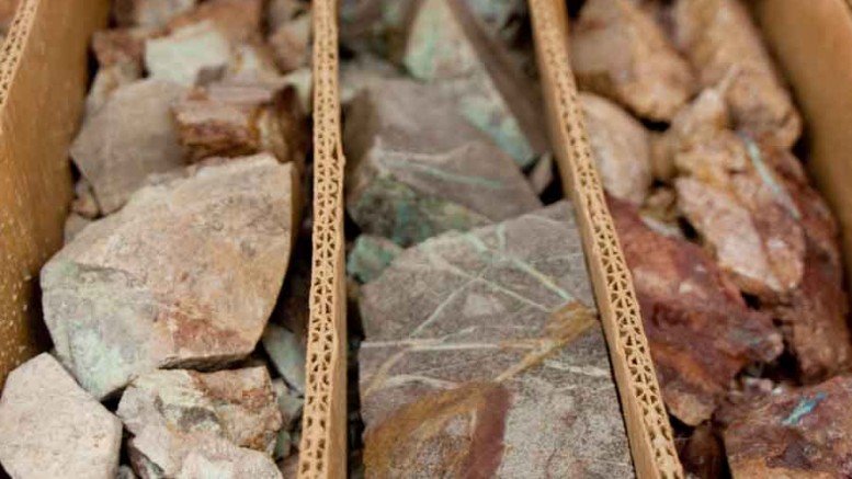 Core from Curis Resources' Florence copper project in Pinal County, Arizona. Photo by Photo by Ian Bickis