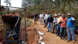 Panoro Mineralspersonnel and visitors at the Cotabambas copper-gold project in Peru, 48 km southwest of Cuzco. Photo by Ian Bickis