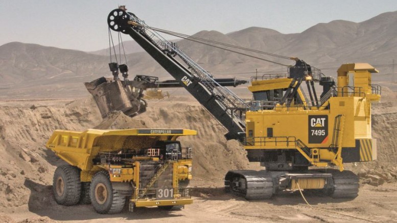 Machinery moving material at Augusta Resource's Rosemont copper project near Tucson, Arizona. Photo by Augusta Resource