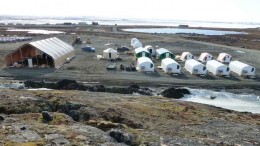 The camp at Oceanic Iron Ore's Ungava Bay iron ore project in Quebec's Far North. Photo by Oceanic Iron Ore