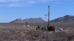 Drill rigs onthe Bridgezone at MAG Silver'sCincode Mayo silver-gold-lead-zinc project in Mexico. Photo by MAG Silver