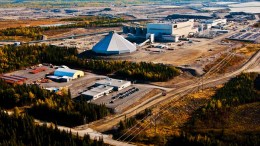 An aerial view of the facilities at Osisko Mining's Canadian Malartic gold mine in Quebec. By Daniel Rompr.