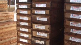 Core boxes stacked at Largo Resources' Maracas vanadium project in Brazil. Source: Largo Resources