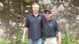 Argentum CEO Warren McIntyre (left) with country manager Juan Lopez Luque at the Coyote silver project in Jalisco, Mexico. Photo by Trish Saywell