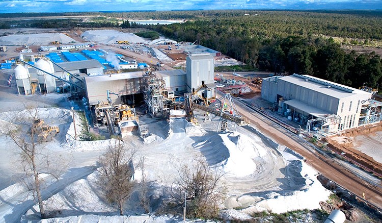 An overview of Talison Lithium's processing plants. Source: Talison Lithium