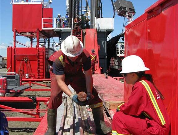 Drillers at Western Potash's Milestone potash project in Saskatchewan, 30 km southeast of Regina. Source: Western Potash