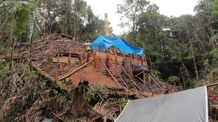 A drill platform at Inmet's Cobre Panama project. Source: Inmet Mining