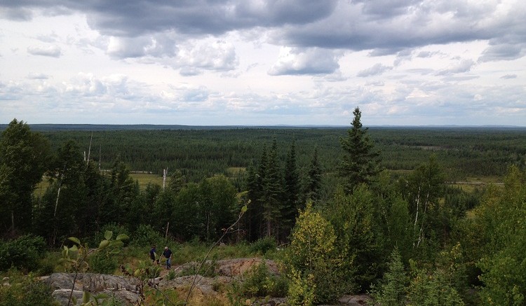 The landscape at Maudore Minerals' Comtois gold property, 150 km north of Val-d'Or, Quebec. Source: Maudore Minerals