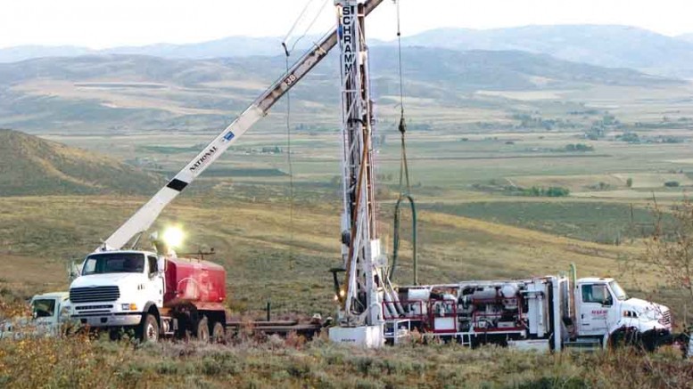 Drilling equipment at Stonegate Agricom's Paris Hills phosphate project in southeastern Idaho. Source: Stonegate Agricom