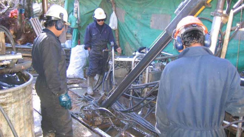 Drillers at Candente Copper's Caariaco copper-silver-gold project in northern Peru. Source: Candente Copper