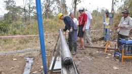 Visitors tour Angkor Gold Oyadao gold project in northeastern Cambodia, near Vietnam's border. Source: Angkor Gold