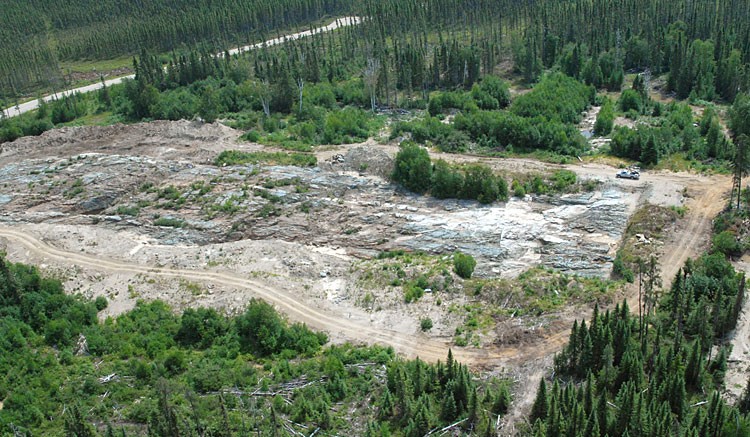 An aerial view of Metanor's Barry open-pit mine, which has since been shut down. Source: Metanor Resources