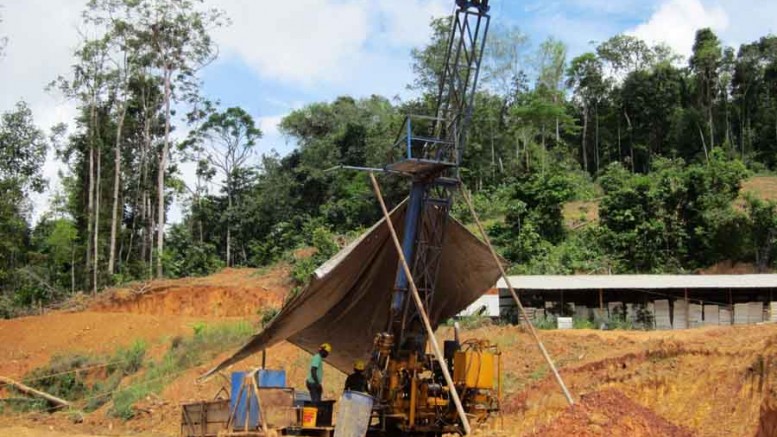 Drillers at work at Guyana Goldfields' Aurora project, 170 km west of Georgetown, Guyana. Source: Guyana Goldfields