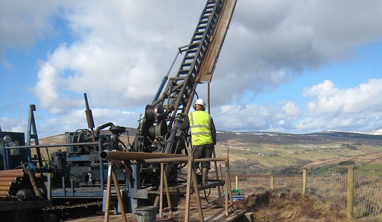 A drill rig at Dalradian's Tyrone project in Ireland. Source: Dalradian Resources