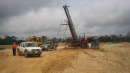 Drilling at Asante Gold's Fahiakoba gold project in central Ghana. Source: Asante Gold