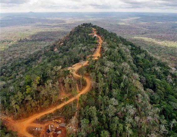 An aerial view of Canaco Resources' Handeni gold project in northeastern Tanzania. Source: Canaco Resources