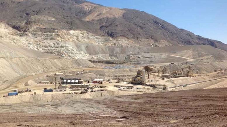 Processing facilities at Atna Resources' Briggs gold mine in Inyo County, California. Source: Photo by Matthew Keevil.