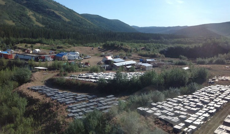 The camp at Northern Freegold's Freegold Mountain copper-gold project in the Yukon. Photo by Matthew Keevil