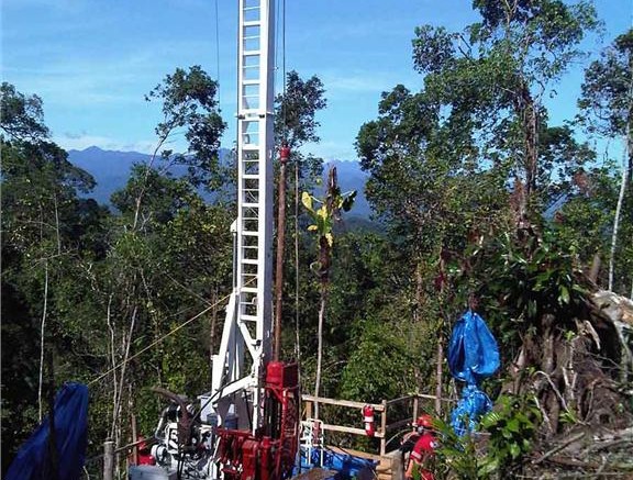 A drill rig at Inmet Mining's Cobre Panama copper project in Panama. Source: Inmet Mining