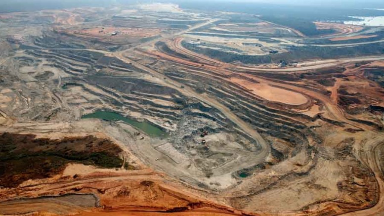 The pit at Barrick Gold's Lumwana copper mine in Zambia. Source: Barrick Gold