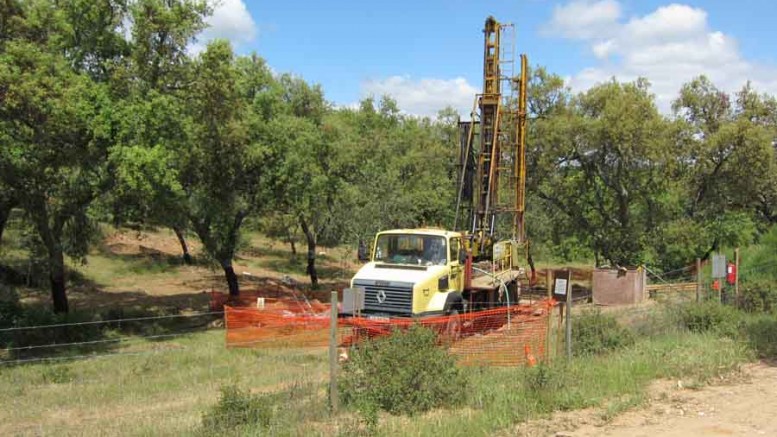 A drill rig at Colt Resources' Boa F-Montemor gold project in Portugal. Photo by Salma Tarikh